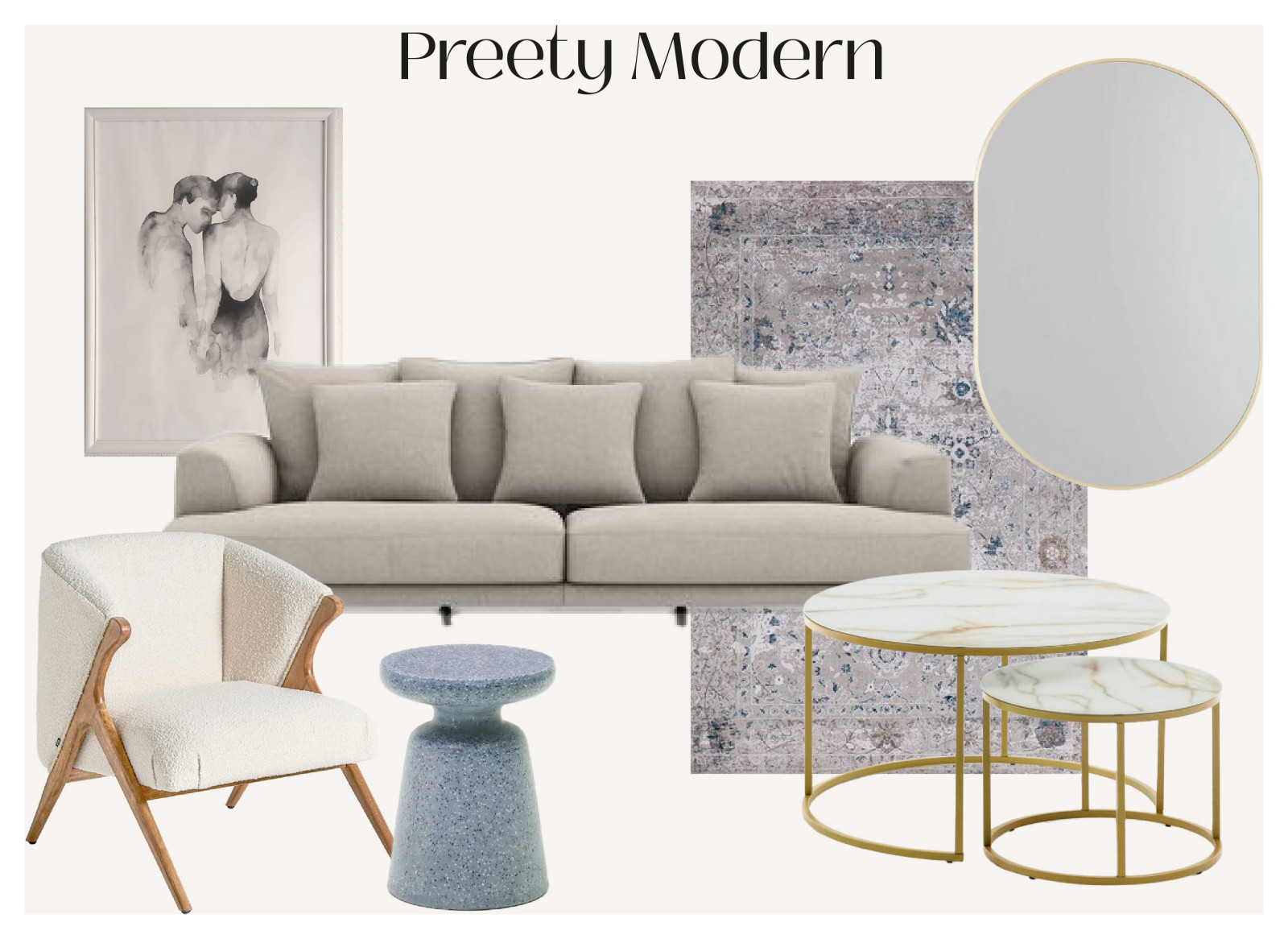 Дизайн концепция за счет подбора мебели и декора, без разработки дизайн-проекта