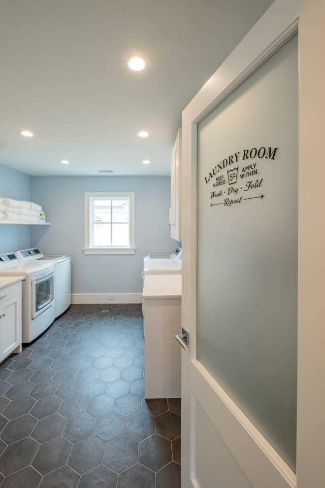 Longport Bayfront Residence - Beach Style - Laundry Room - Philadelphia ...