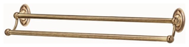 Alno Double Towel Bar in Antique English