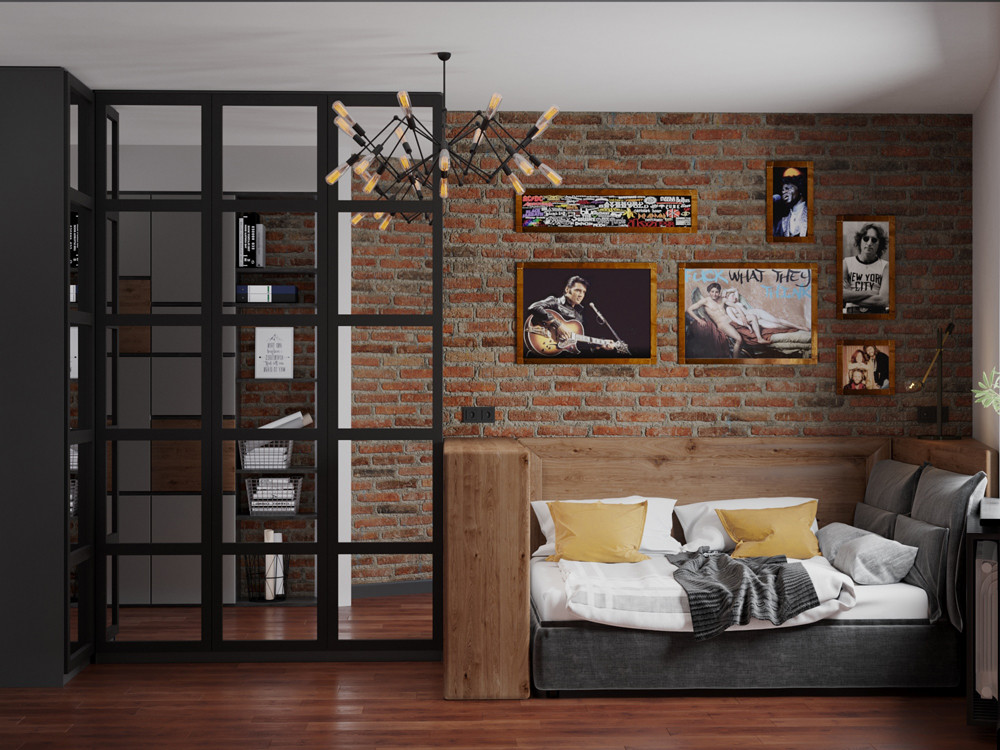 Комната для подростка в стиле лофт
