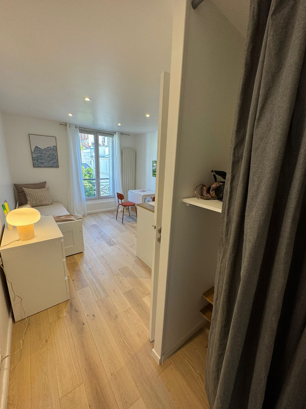 Projet Ternes, rénovation d'un studio de 17m2