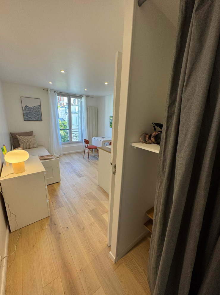 Projet Ternes, rénovation d'un studio de 17m2