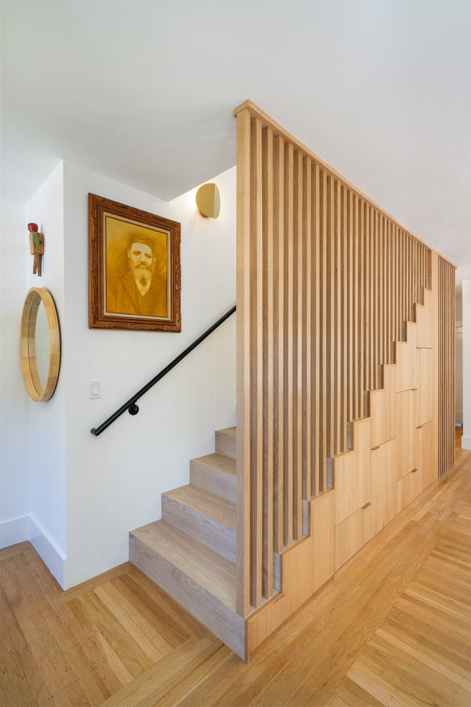 Modern Remodel with Custom White Oak Millwork