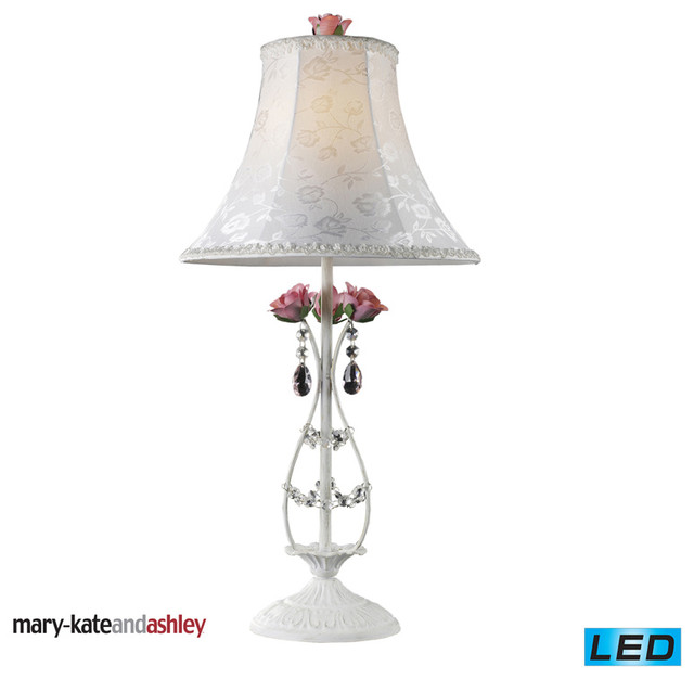 One Light Antique White Table Lamp Traditional Table Lamps by Elk Home Houzz