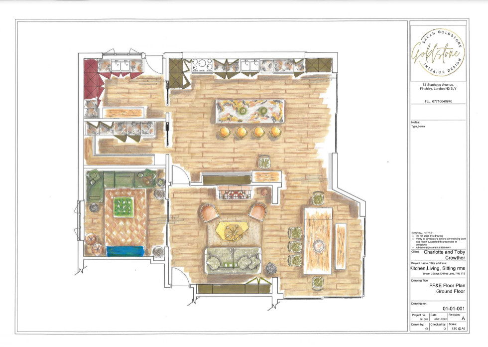 I work on zoning a space with traffic flow and ergonomics. My main focus is on creating a space that works for the clients wants and needs as well as fitting in with the existing layout.