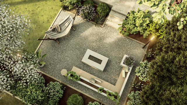 Homely Design Render Examples rustic-garden