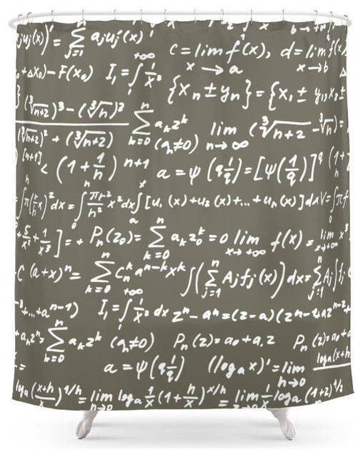 Math Shower Curtain Contemporary Shower Curtains By Society6