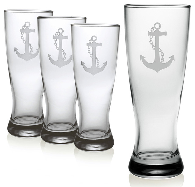 Anchor Collection 16-ounce Pilsner Beer Glasses (Set of 4)