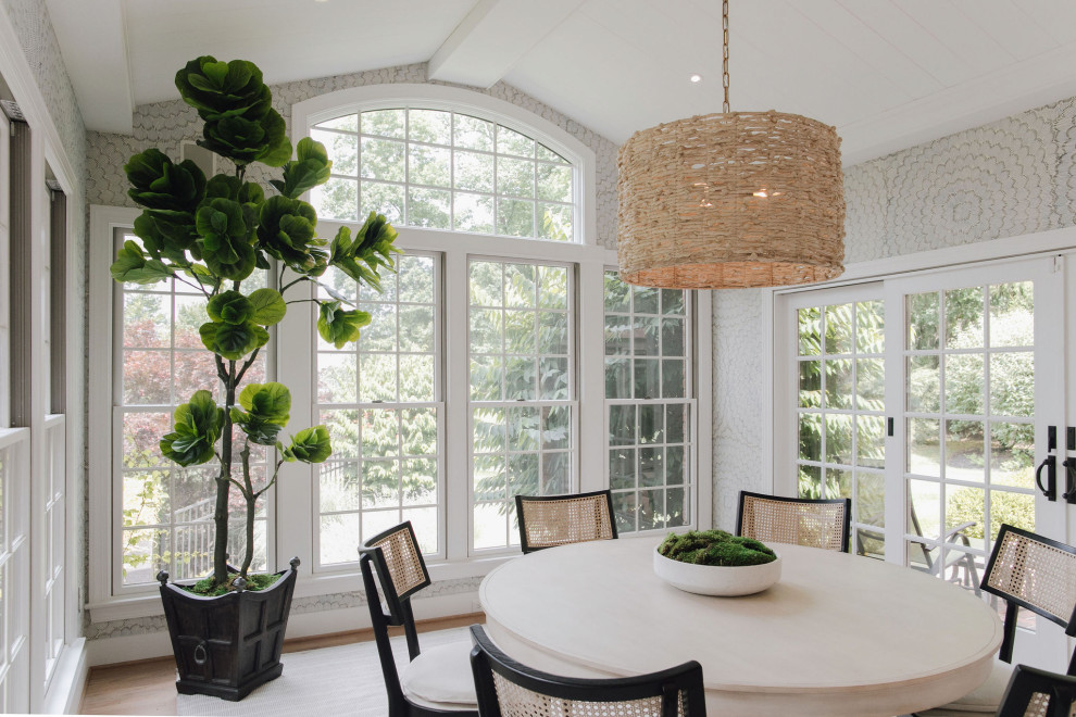 Example of a transitional dining room design in Baltimore