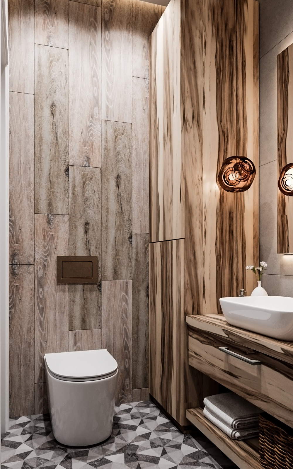 Дизайн проект квартиры в Москве в современном стиле (Варшавское шоссе, 2019)