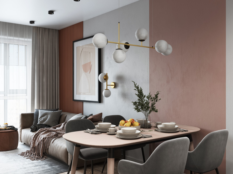 Гостиная в элегантной квартире на улице Мельникайте (г.Тюмень)