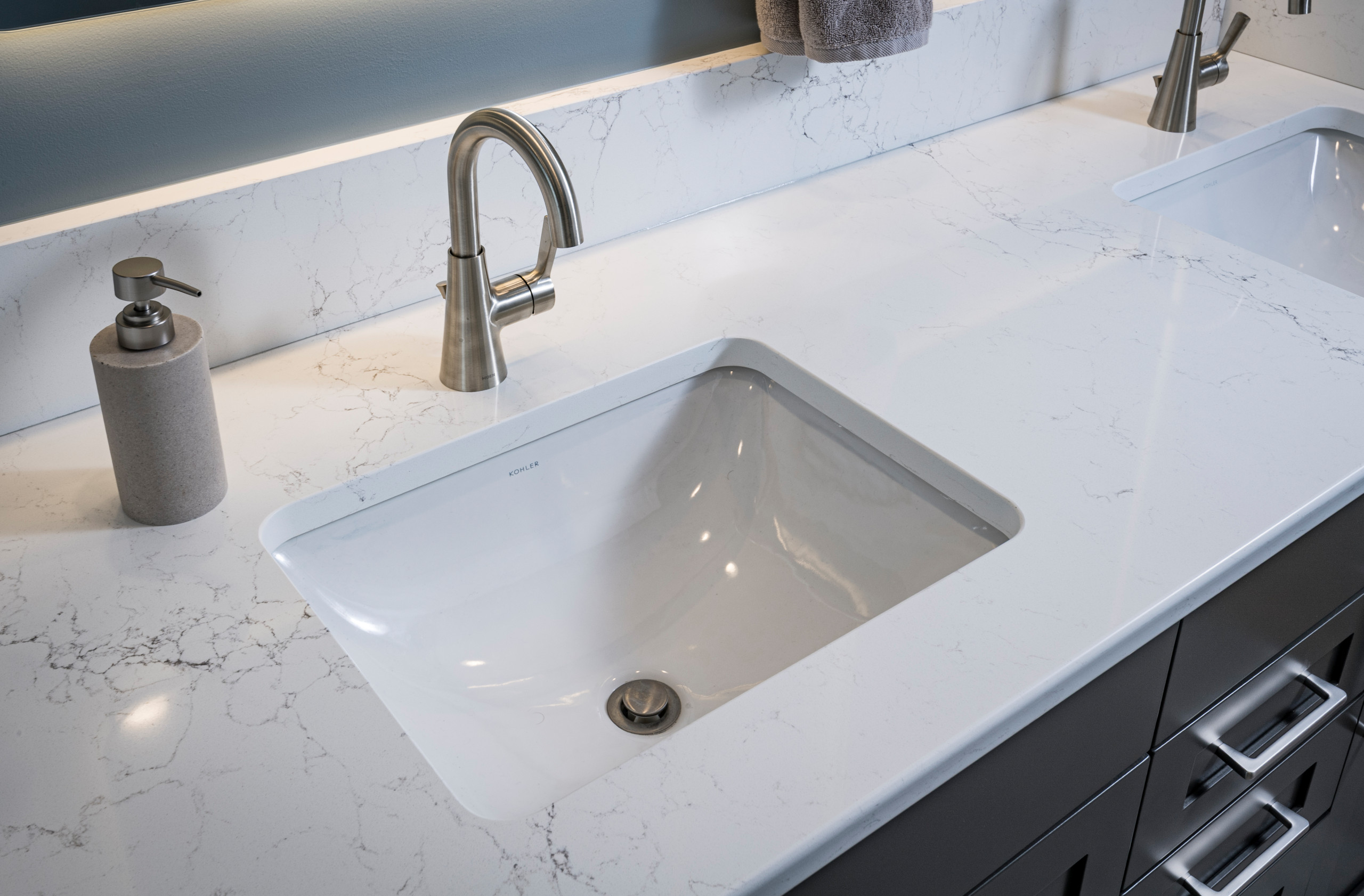 Harrisburg, PA Spa-calm, Age-ready, & Storage Smart Bathroom Remodel