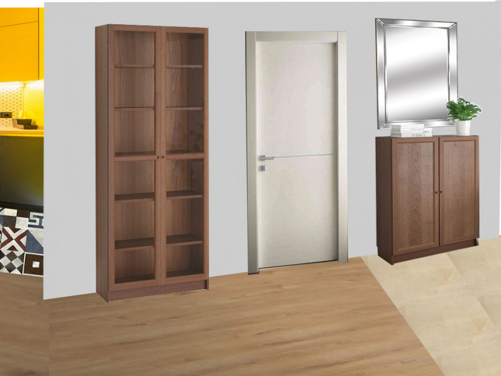 1 комн. квартира - планировка и коллажи