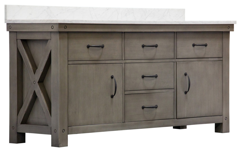 7 Inch Spread Deck Mount Tub Faucet With 2 Inch Risers & Handheld