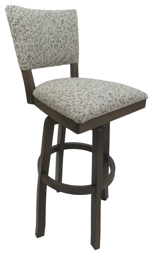Extra Tall Spectator Swivel Wood Bar Stool 34", Milan, Spring Mix