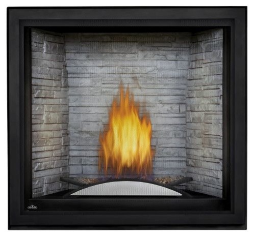 Starfire LP Fireplace w/Fire Cradle, Standard Barrier & White Panels