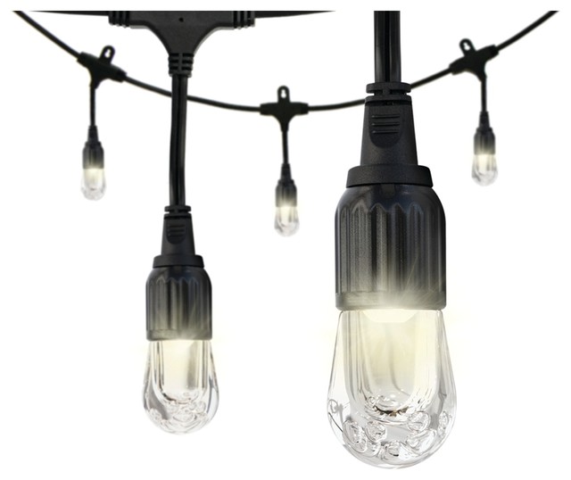 Enbrighten Caf Led Lights 24Ft., 12 Acrylic Bulbs - Industrial - Outdoor Rope And String Lights ...