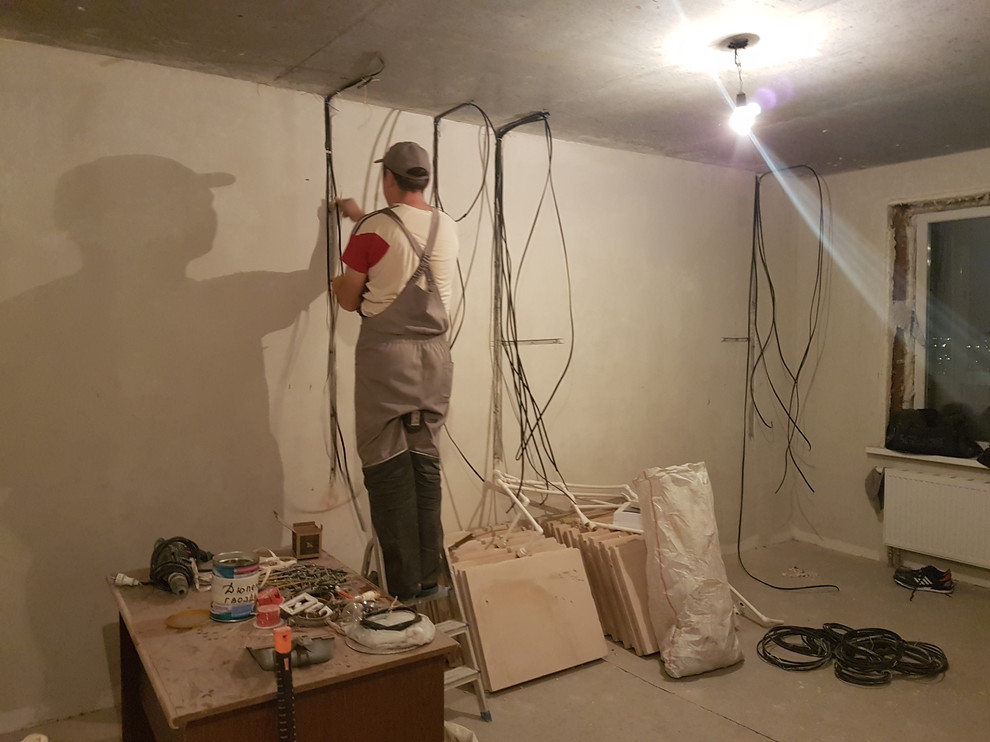 Ремонт 3х ком-ой квартиры 76.8м2 в ЖК"Авентино"(демонтаж,электрик,монтаж ПГП)