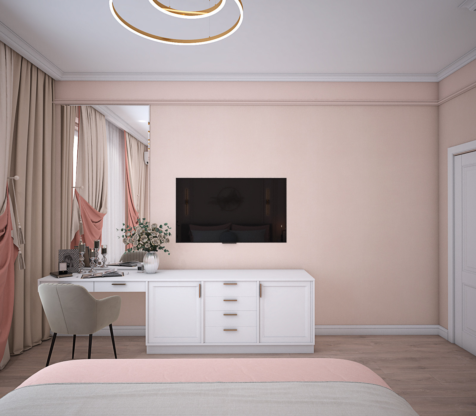 Персиковая спальня