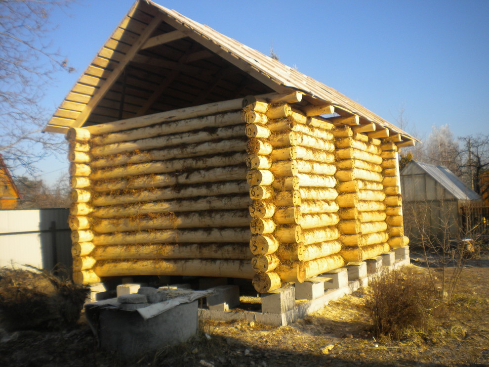 Баня из бревна