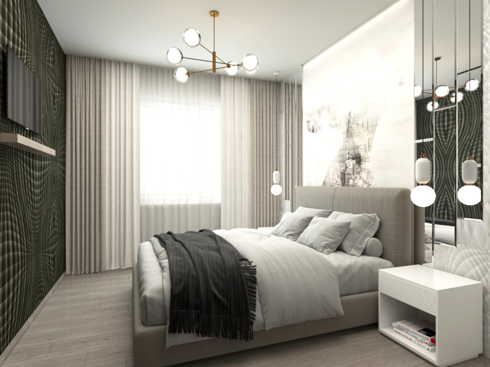 Небольшая мужская спальня (12 кв.м.)