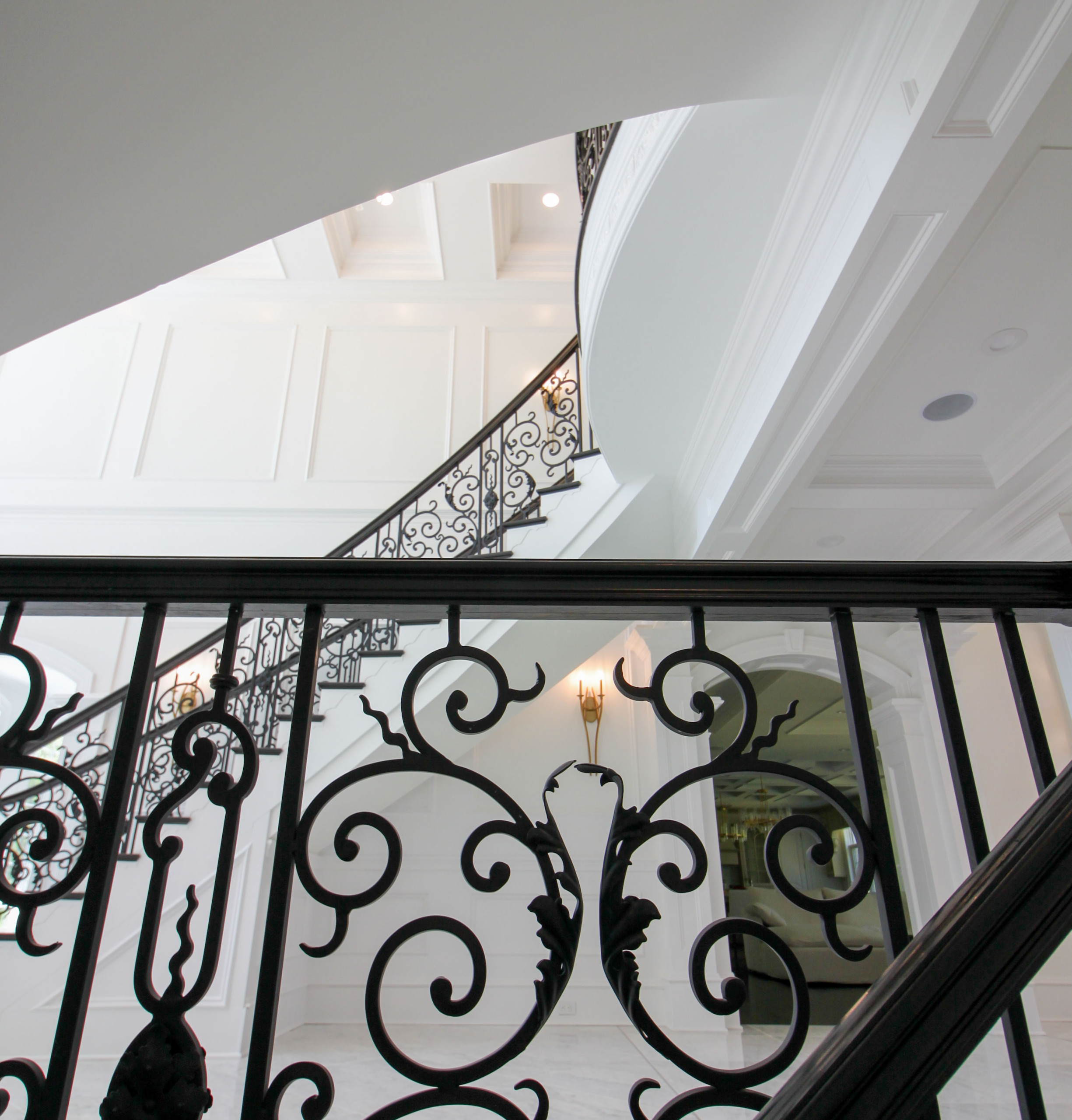 92_Grand Double Staircase in Exquisite Custom Home, Great Falls VA 22066