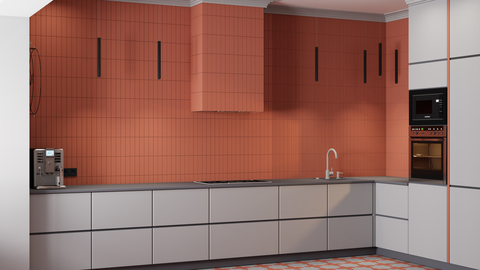 Проект кухни в Сочи 18 кв м