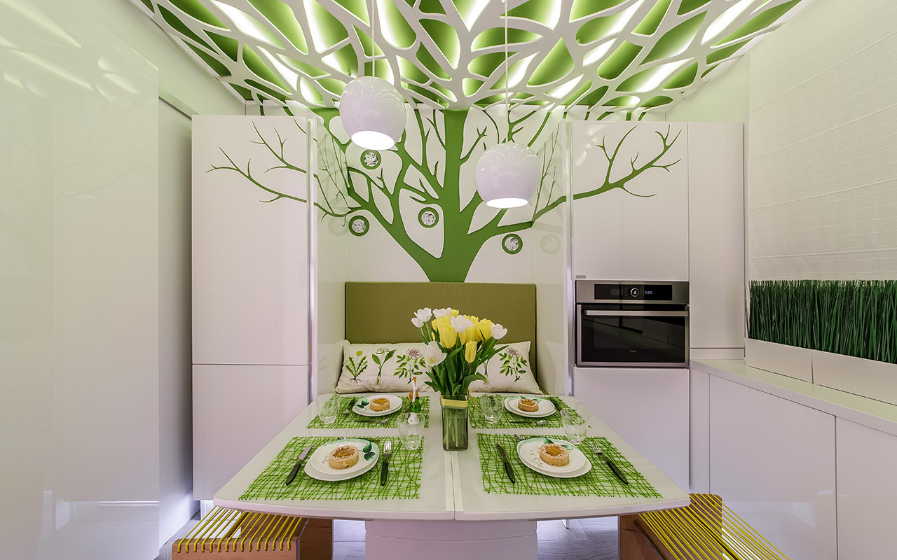 Кухня под яблоней