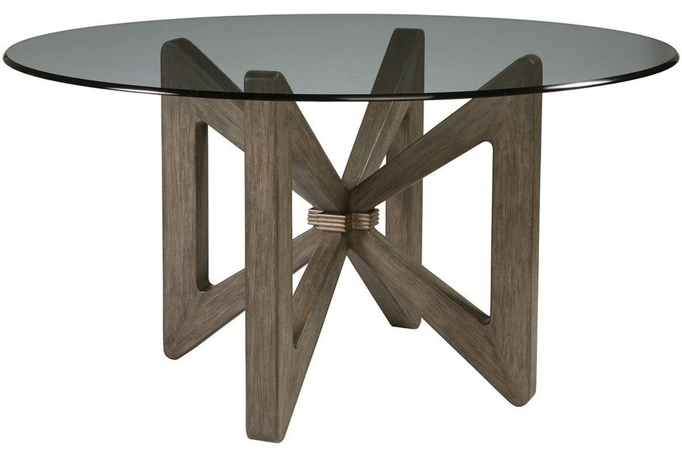 Artistica Home 2081-870-56C-41 Butterfly Round Dining Table in Grigio