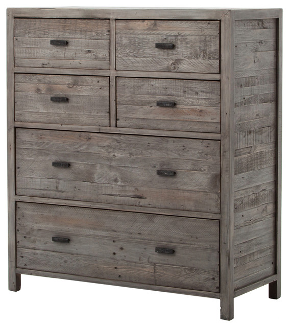 Caminito 6 Drawers Tall Boy Chest Rustic Dressers By The