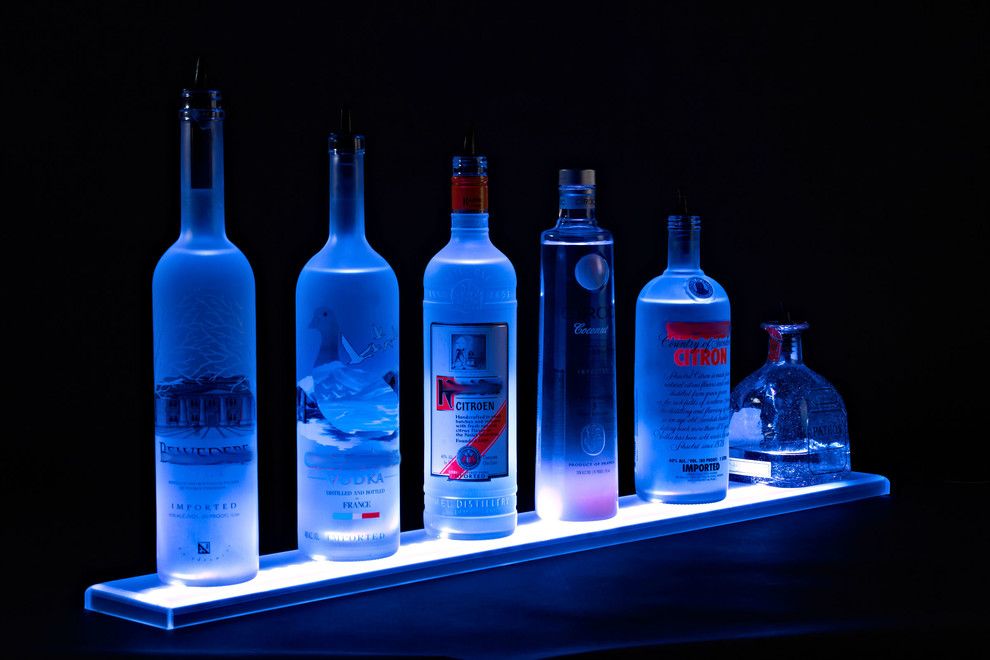 LED Illuminated Liquor Shelf and Display, 4 Foot