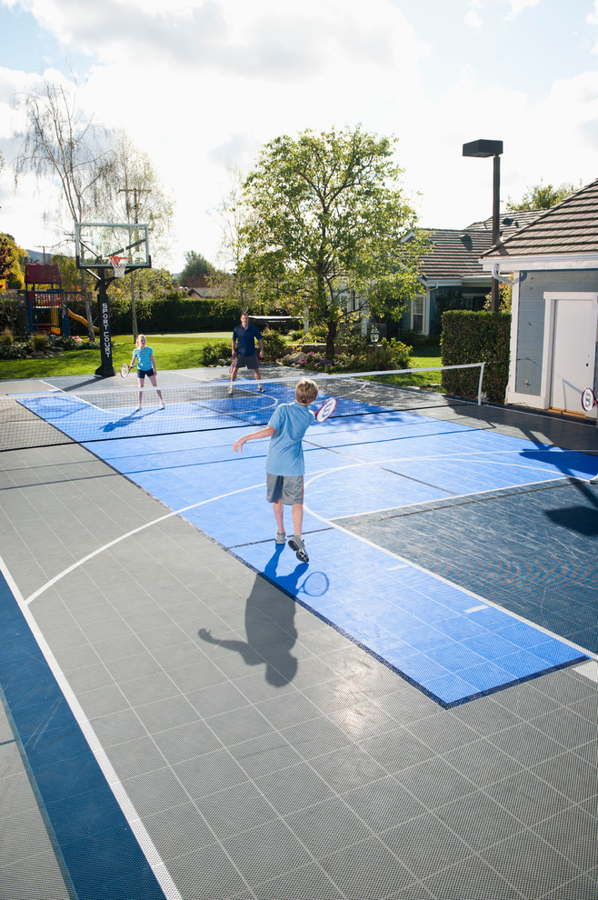 Backyard Tennis Court New York by SportProsUSA, Inc. Houzz