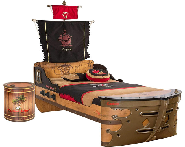 Cilek Pirate 3 Piece Twin Ship Bedroom Set With Comforter Set