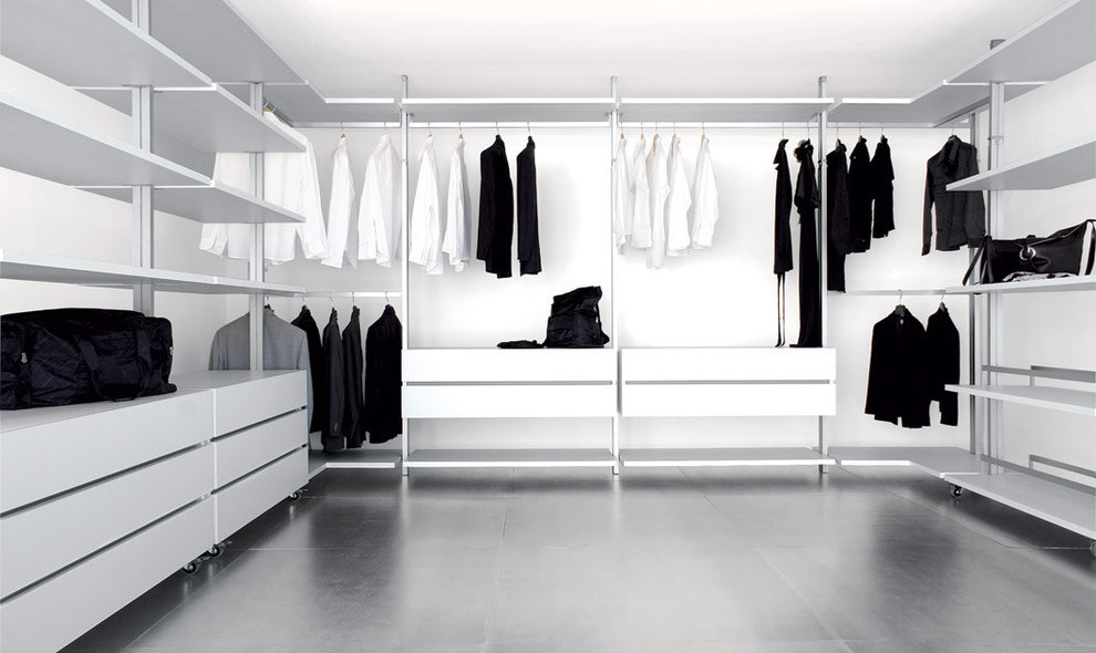 Photo of a contemporary storage and wardrobe in Venice.