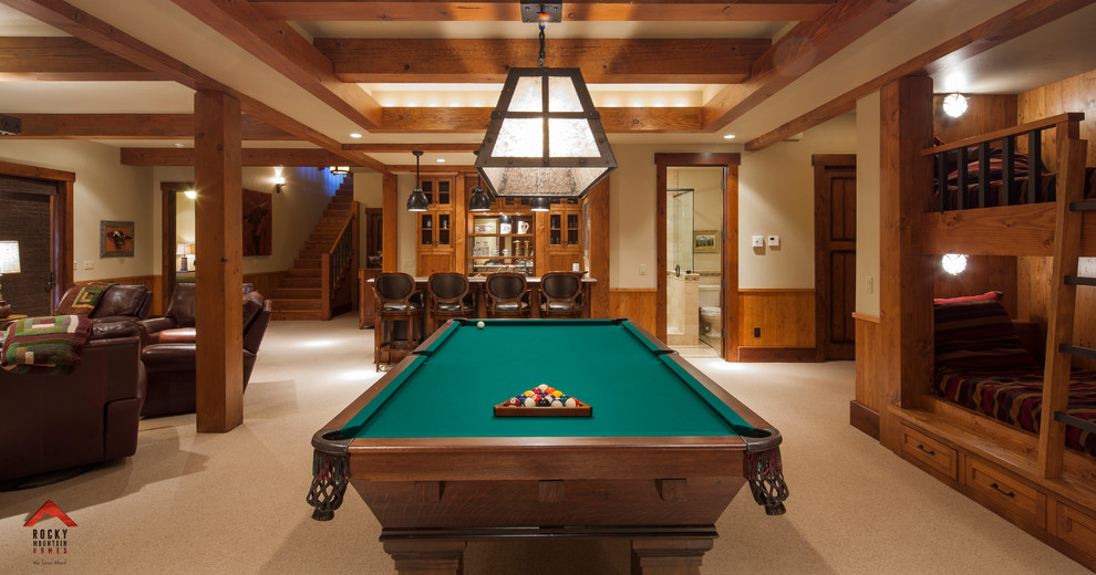 Basement - rustic basement idea