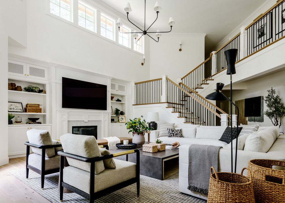 Sammamish Home Renovation - Transitional - Living Room - Seattle - by ...