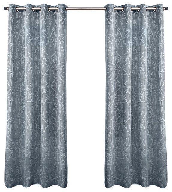 Finesse Grommet Top Window Curtain Panels, Set of 2/Pair Panels
Contemporary Curtains by
