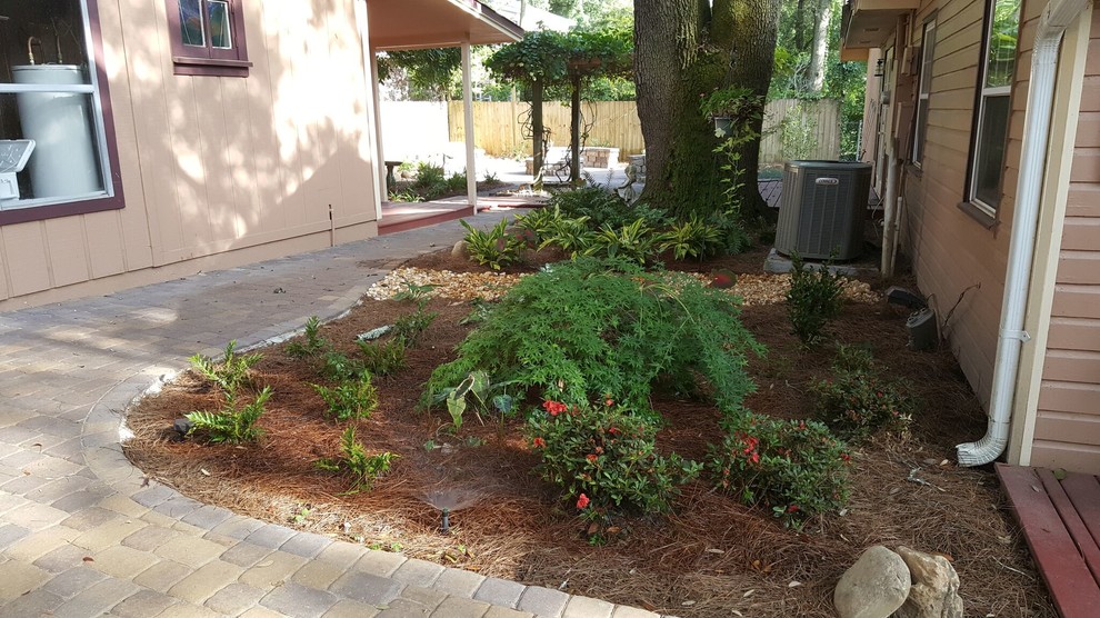 This is an example of a traditional garden in Phoenix.