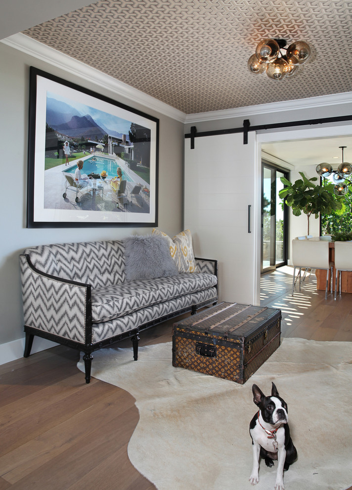 Example of a transitional home design design in Orange County