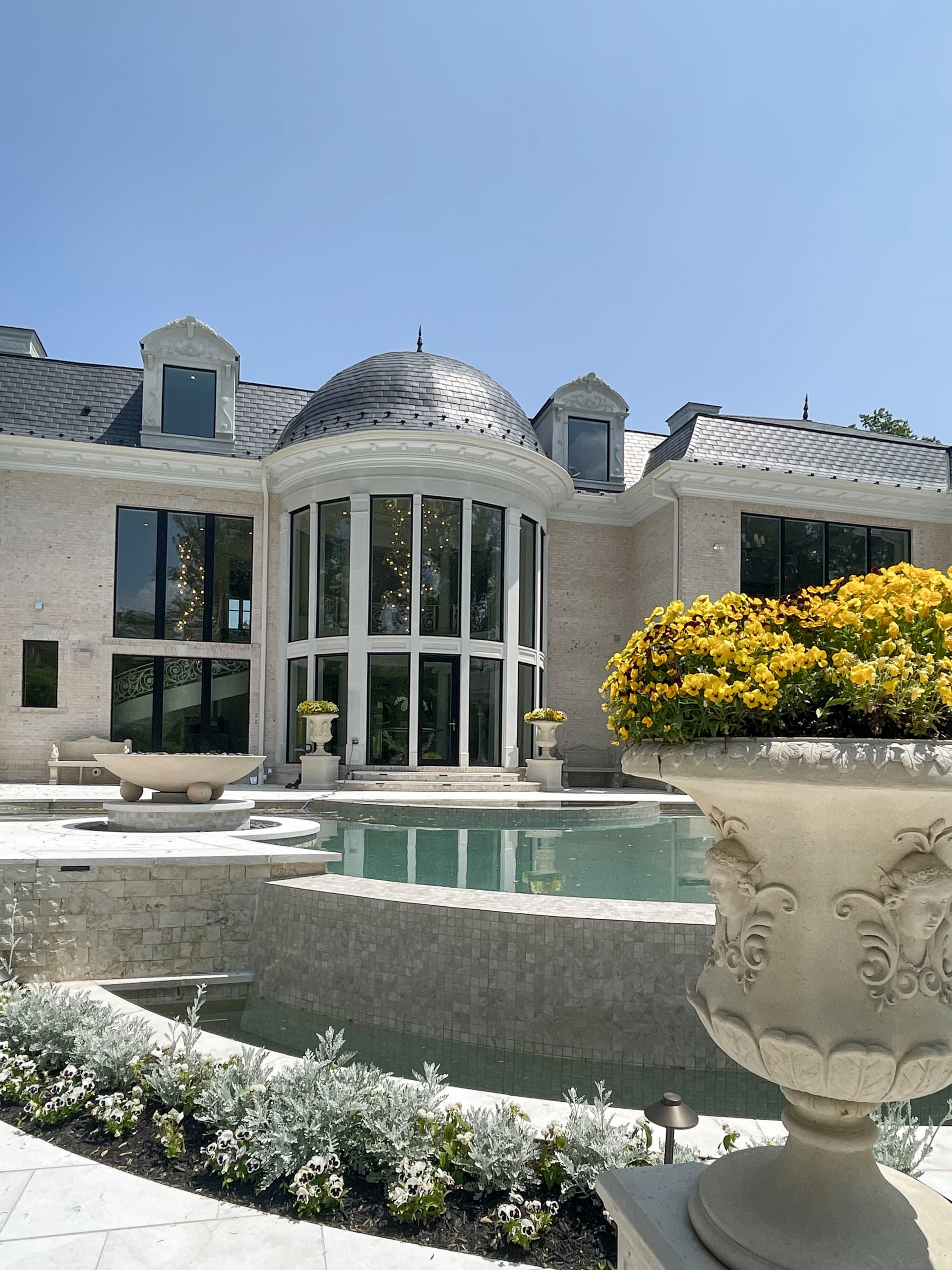 104_Curved Staircases in 18th Century French Inspired Mansion, Mclean VA 22101