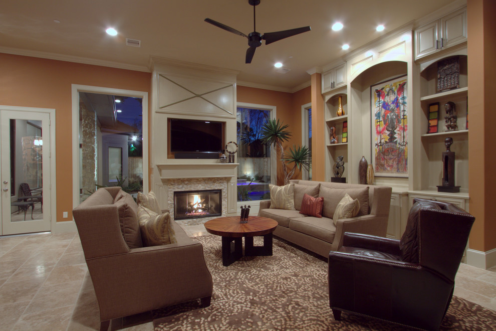 Living Room | New Construction | Design & Build | Spring Valley | Houston, TX