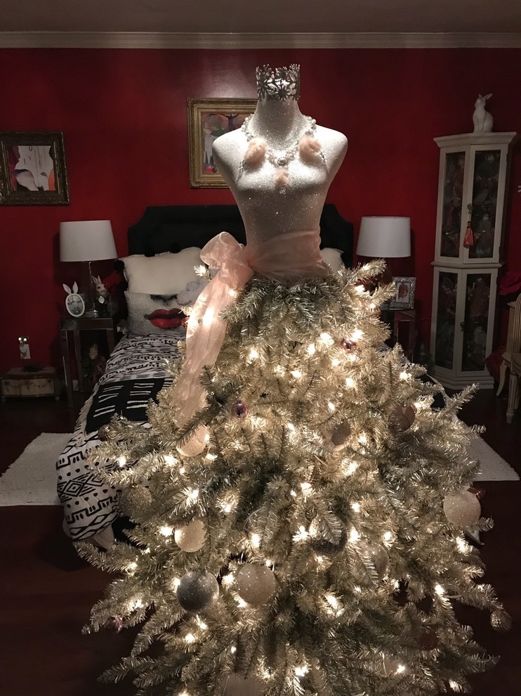 white christmas dresses Festive Christmas Pom Pom Tulle Dress – Mia Belle Girls main image 1