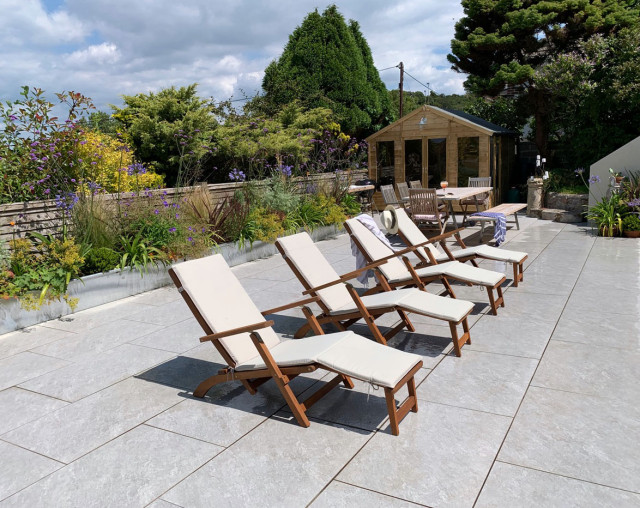 Silver Grey Porcelain - Swimming Pool trendy-pool