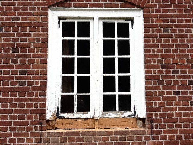 HISTORIC WINDOW SASH RESTORATION - BEFORE traditional-exterior