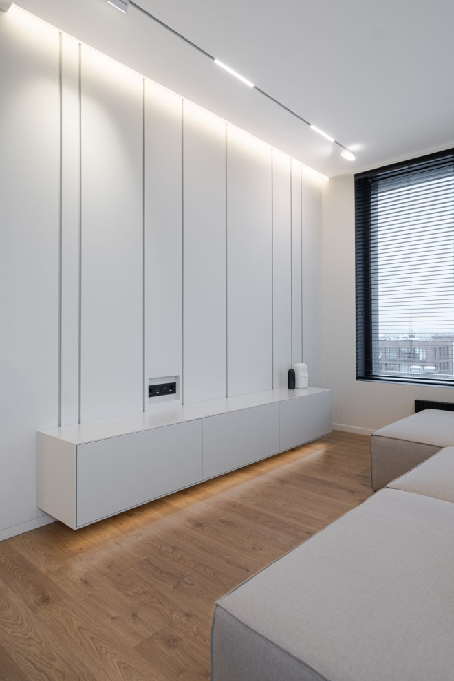 Серый минимализм | 58 кв.м.