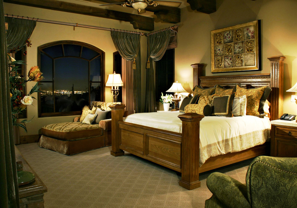 Traditional bedroom in Phoenix.