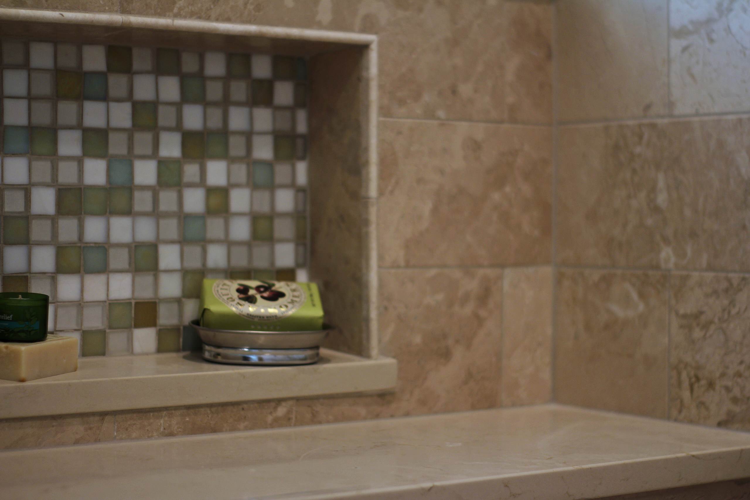 Large Transitional Master Bathroom in Palatine