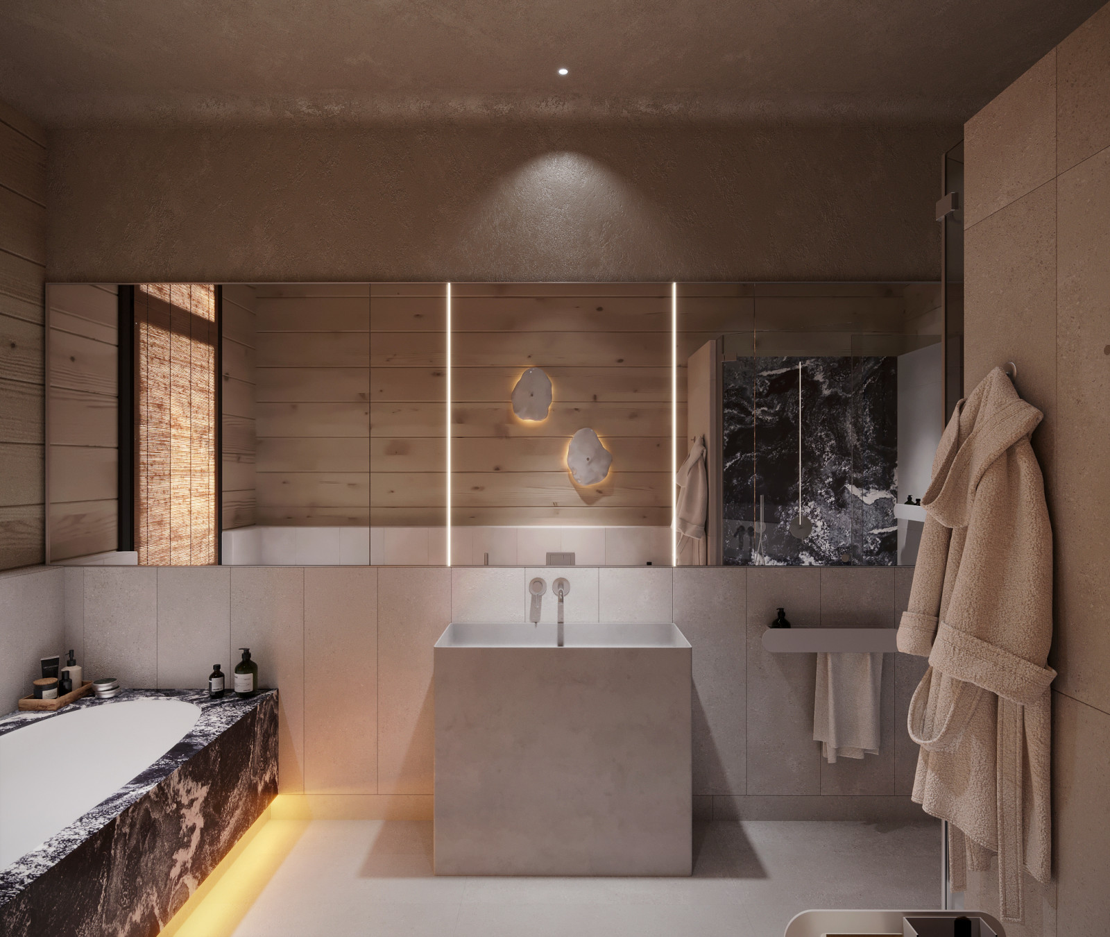 Интерьер подмосковного брусового дома компании Honka