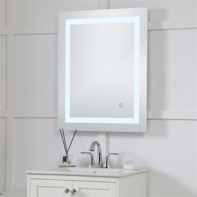 Elegant Decor Helios 30" x 18" Hardwired LED Bathroom Mirror with Touch ...