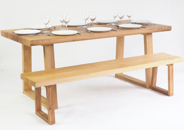 Bridwell Dining Table, Devon contemporary-matplats